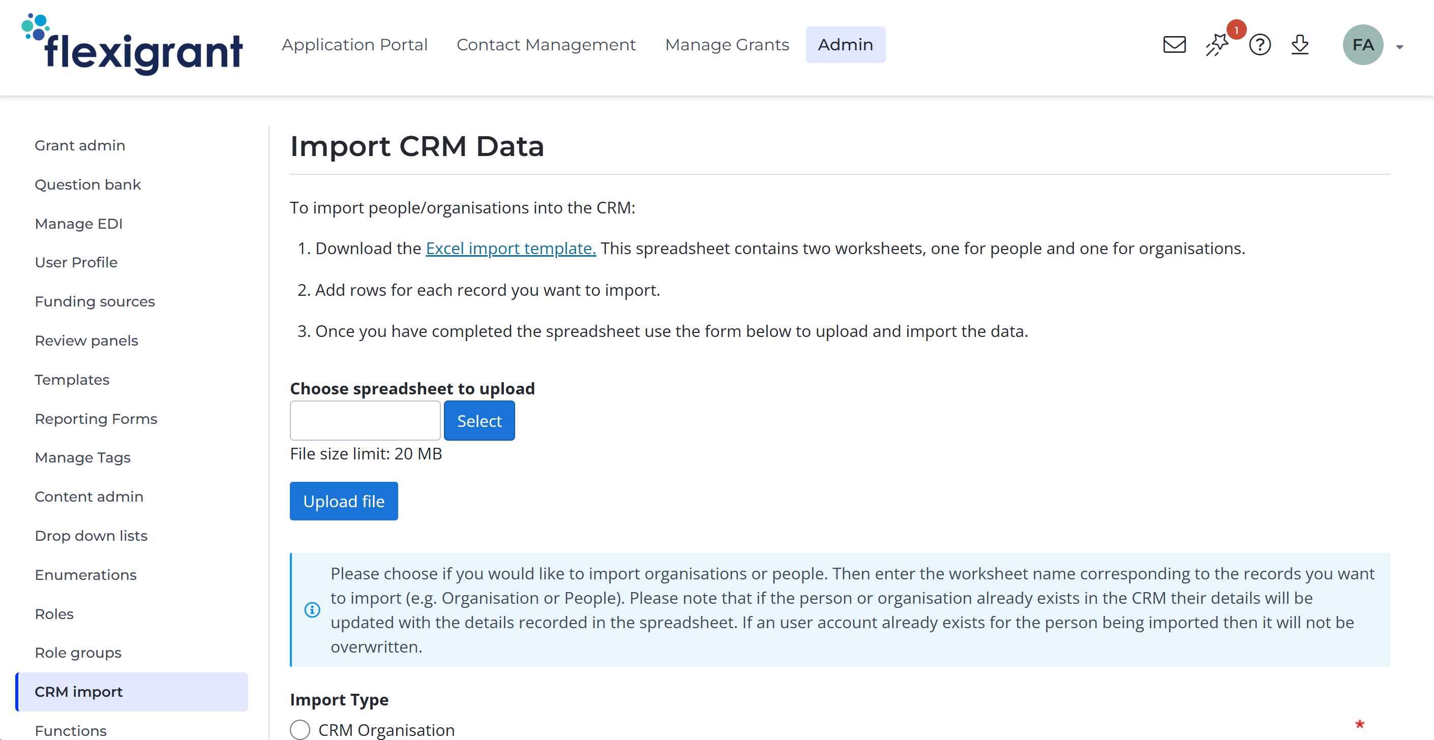 CRM Import