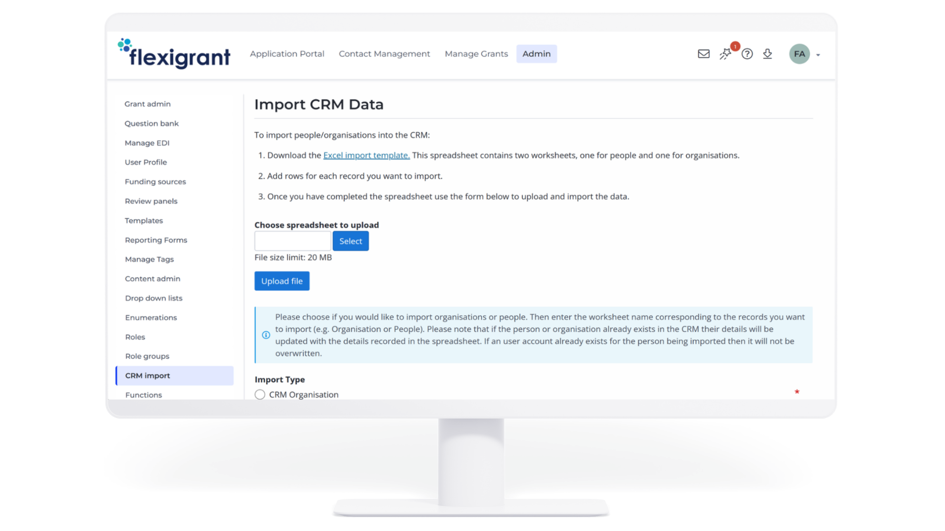 crm import tool in computer