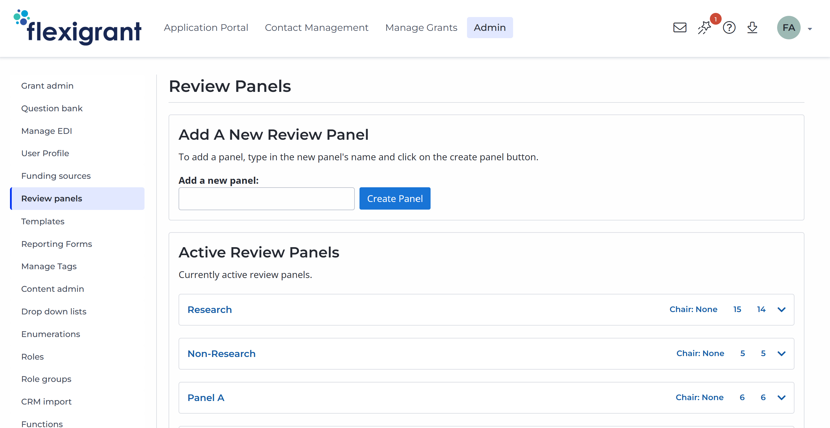 review panels